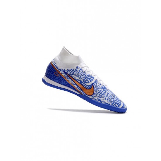 Nike Mercurial Superfly Elite Ix IC White Blue Soccer Cleats