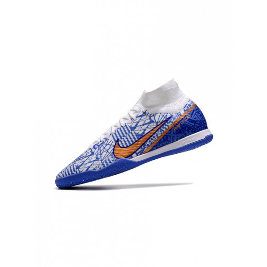 Nike Mercurial Superfly Elite Ix IC White Blue Soccer Cleats