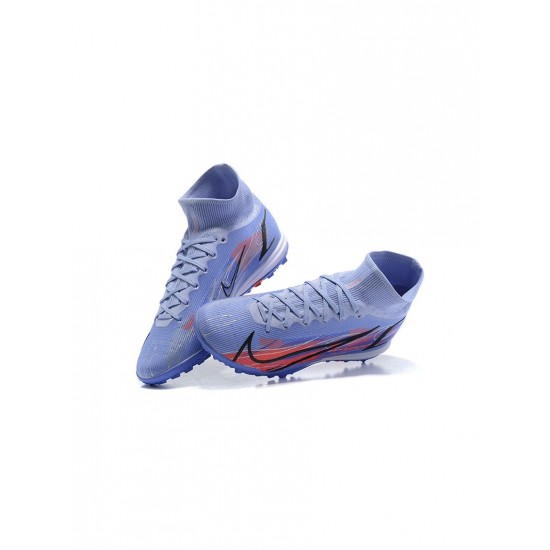 Nike Mercurial Superfly Elite Km TF Light Thistle Indigo Burst Bright Crimson Metallic Silver Soccer Cleats