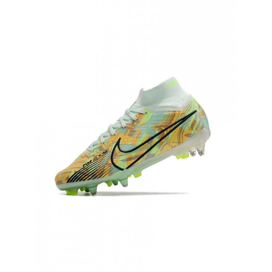 Nike Mercurial Superfly Ix Elite SG Pro Barely Green Blackened Bluetotal Orange Soccer Cleats