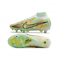 Nike Mercurial Superfly Ix Elite SG Pro Barely Green Blackened Bluetotal Orange Soccer Cleats