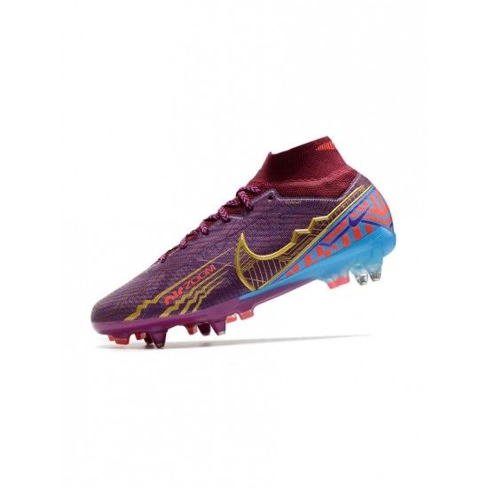 Nike Mercurial Superfly Ix Elite SG Pro Dark Beetroot Metallic Vivid Gold Soccer Cleats