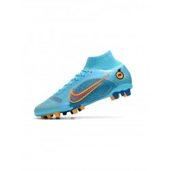 Nike Mercurial Superfly Viii Elite AG Pro Chlorine Blue Laser Orange Marina Soccer Cleats