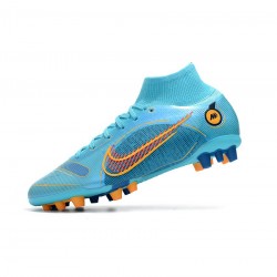 Nike Mercurial Superfly Viii Elite AG Pro Chlorine Blue Laser Orange Marina Soccer Cleats