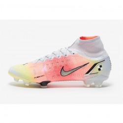 Nike Mercurial Superfly Viii Elite FG Dream Speed White Metallic Silver Pure Platinum Soccer Cleats