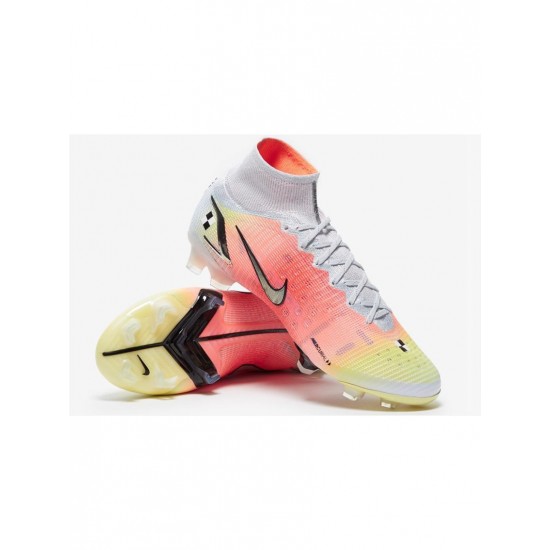 Nike Mercurial Superfly Viii Elite FG Dream Speed White Metallic Silver Pure Platinum Soccer Cleats