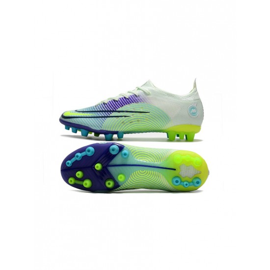 Nike Mercurial Vapor 14 Elite AG Pro Barely Green Volt Electro Purple  Soccer Cleats