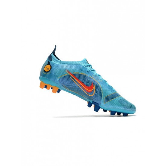 Nike Mercurial Vapor 14 Elite AG Pro Chlorine Blue Laser Orange Marina Soccer Cleats