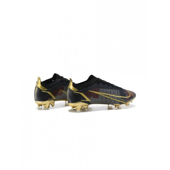 Nike Mercurial Vapor 14 Elite FG Black Gold  Soccer Cleats