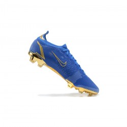 Nike Mercurial Vapor 14 Elite FG Blue Gold  Soccer Cleats