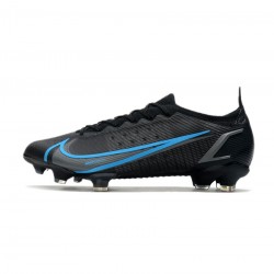 Nike Mercurial Vapor 14 Elite FG Black Black Blue Soccer Cleats