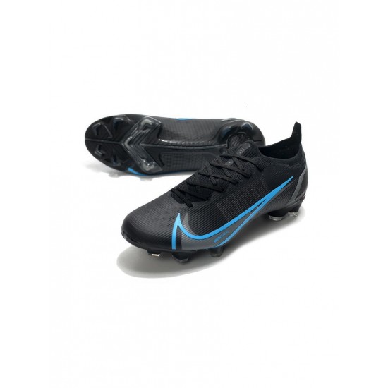 Nike Mercurial Vapor 14 Elite FG Black Black Blue Soccer Cleats