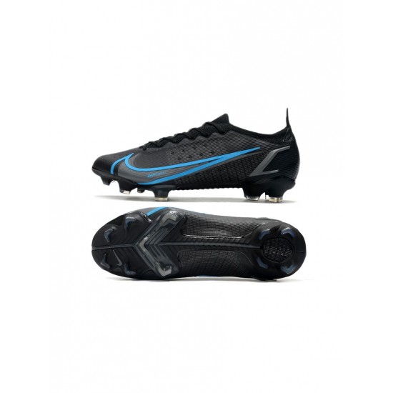 Nike Mercurial Vapor 14 Elite FG Black Black Blue Soccer Cleats