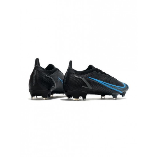 Nike Mercurial Vapor 14 Elite FG Black Black Blue Soccer Cleats