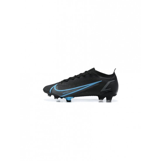 Nike Mercurial Vapor 14 Elite FG Black Blue Soccer Cleats