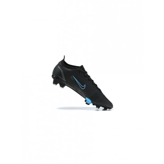 Nike Mercurial Vapor 14 Elite FG Black Blue Soccer Cleats