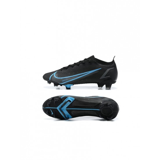 Nike Mercurial Vapor 14 Elite FG Black Blue Soccer Cleats