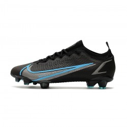 Nike Mercurial Vapor 14 Elite FG Black Iron Grey University Blue Soccer Cleats