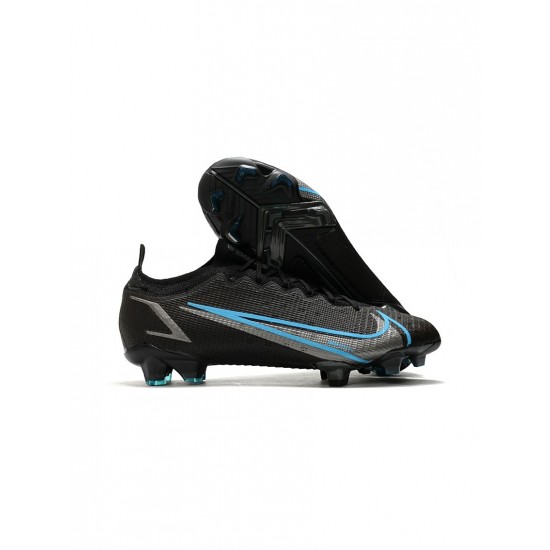 Nike Mercurial Vapor 14 Elite FG Black Iron Grey University Blue Soccer Cleats