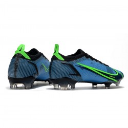 Nike Mercurial Vapor 14 Elite FG Blue Black Green Soccer Cleats