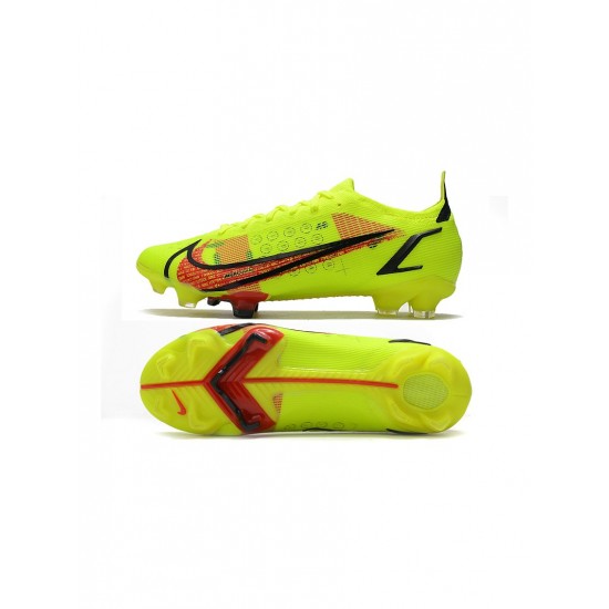 Nike Mercurial Vapor 14 Elite FG Volt Bright Crimson Black Soccer Cleats