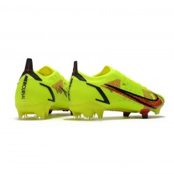 Nike Mercurial Vapor 14 Elite FG Volt Bright Crimson Black Soccer Cleats