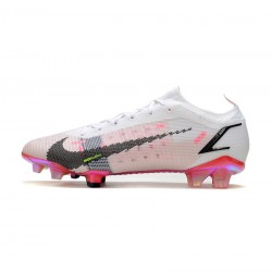 Nike Mercurial Vapor 14 Elite FG White Blackbright Crimsonpink Blast Soccer Cleats