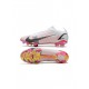 Nike Mercurial Vapor 14 Elite FG White Blackbright Crimsonpink Blast Soccer Cleats