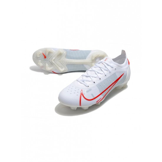 Nike Mercurial Vapor 14 Elite FG White Red Soccer Cleats