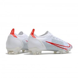 Nike Mercurial Vapor 14 Elite FG White Red Soccer Cleats