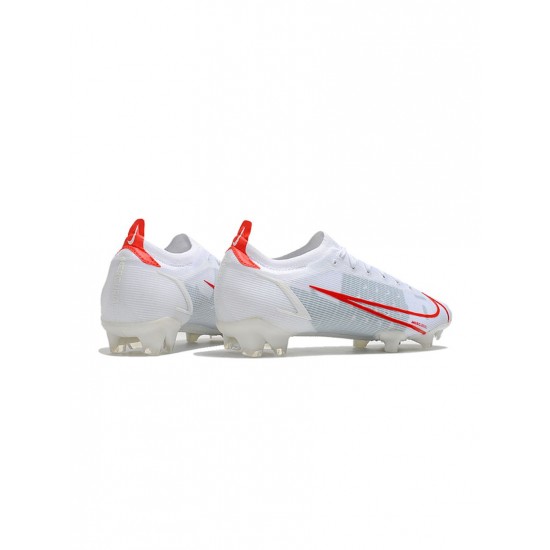 Nike Mercurial Vapor 14 Elite FG White Red Soccer Cleats