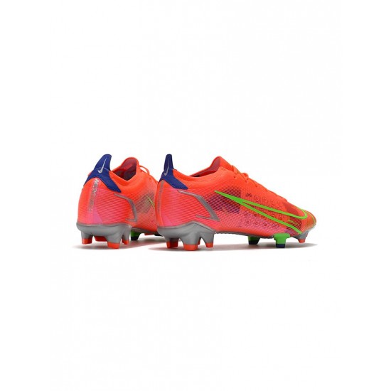 Nike Mercurial Vapor 14 Elite FG Spectrum Bright Crimson Metallic Silver Soccer Cleats