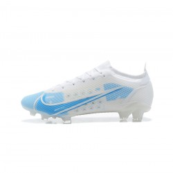 Nike Mercurial Vapor 14 Elite FG White Blue  Soccer Cleats