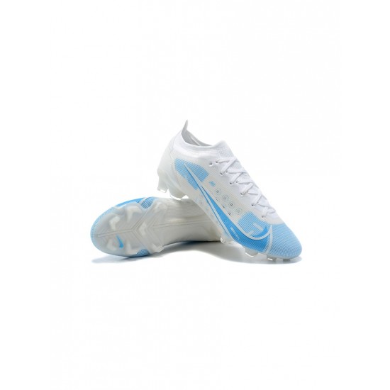 Nike Mercurial Vapor 14 Elite FG White Blue  Soccer Cleats