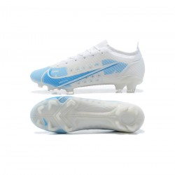 Nike Mercurial Vapor 14 Elite FG White Blue  Soccer Cleats