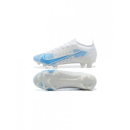 Nike Mercurial Vapor 14 Elite FG White Blue  Soccer Cleats