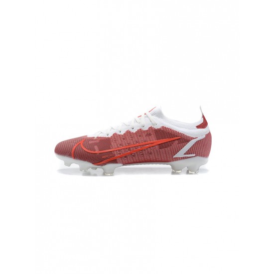 Nike Mercurial Vapor 14 Elite FG Wine Red White  Soccer Cleats