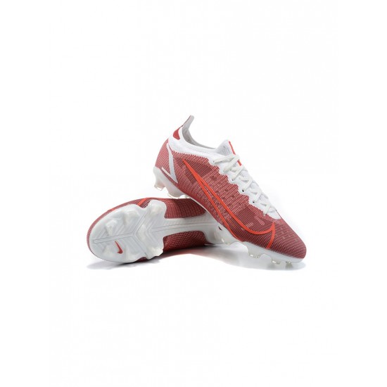 Nike Mercurial Vapor 14 Elite FG Wine Red White  Soccer Cleats