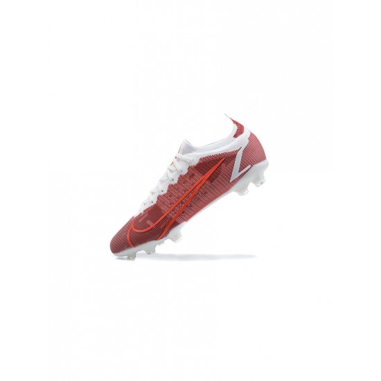 Nike Mercurial Vapor 14 Elite FG Wine Red White  Soccer Cleats