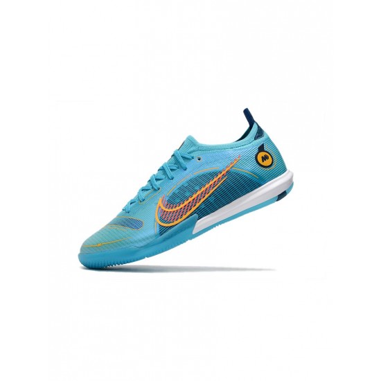 Nike Mercurial Vapor 14 Elite IC Chlorine Blue Laser Orange Marina  Soccer Cleats