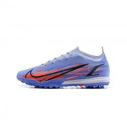 Nike Mercurial Vapor 14 Elite Km TF Light Thistle Indigo Burst Bright Crimson Metallic Silver Soccer Cleats