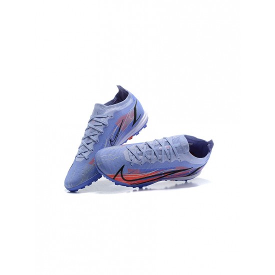 Nike Mercurial Vapor 14 Elite Km TF Light Thistle Indigo Burst Bright Crimson Metallic Silver Soccer Cleats