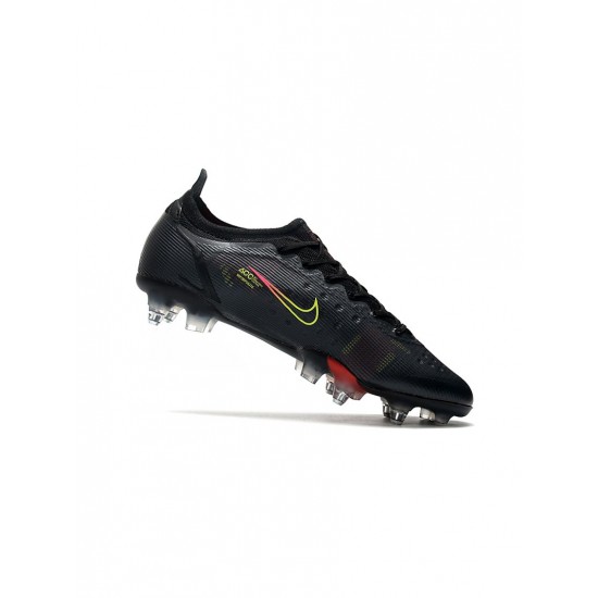 Nike Mercurial Vapor 14 Elite SG Pro Black Cyber Yellow Off Noir Soccer Cleats