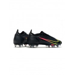 Nike Mercurial Vapor 14 Elite SG Pro Black Cyber Yellow Off Noir Soccer Cleats