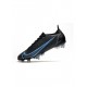 Nike Mercurial Vapor 14 Elite SG Pro Black Iron Grey University Blue Soccer Cleats