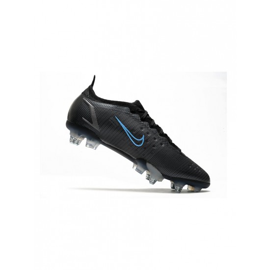 Nike Mercurial Vapor 14 Elite SG Pro Black Iron Grey University Blue Soccer Cleats