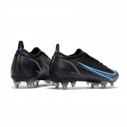 Nike Mercurial Vapor 14 Elite SG Pro Black Iron Grey University Blue Soccer Cleats