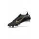 Nike Mercurial Vapor 14 Elite SG Pro Black Metallic Gold Metallic Silver Soccer Cleats