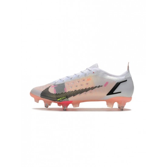 Nike Mercurial Vapor 14 Elite SG Pro White Black Bright Crimson Pink Blast Soccer Cleats