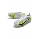 Nike Mercurial Vapor 14 Elite SG Pro White Black Metallic Silver Volt Soccer Cleats